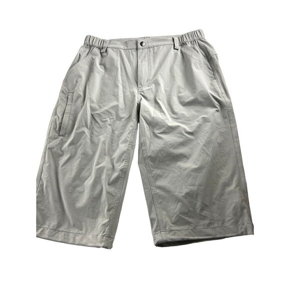 Baleaf Men's Lightweight Quick-Dry Hiking Shorts M Elastic Waistband Light Gray - Picture 1 of 5